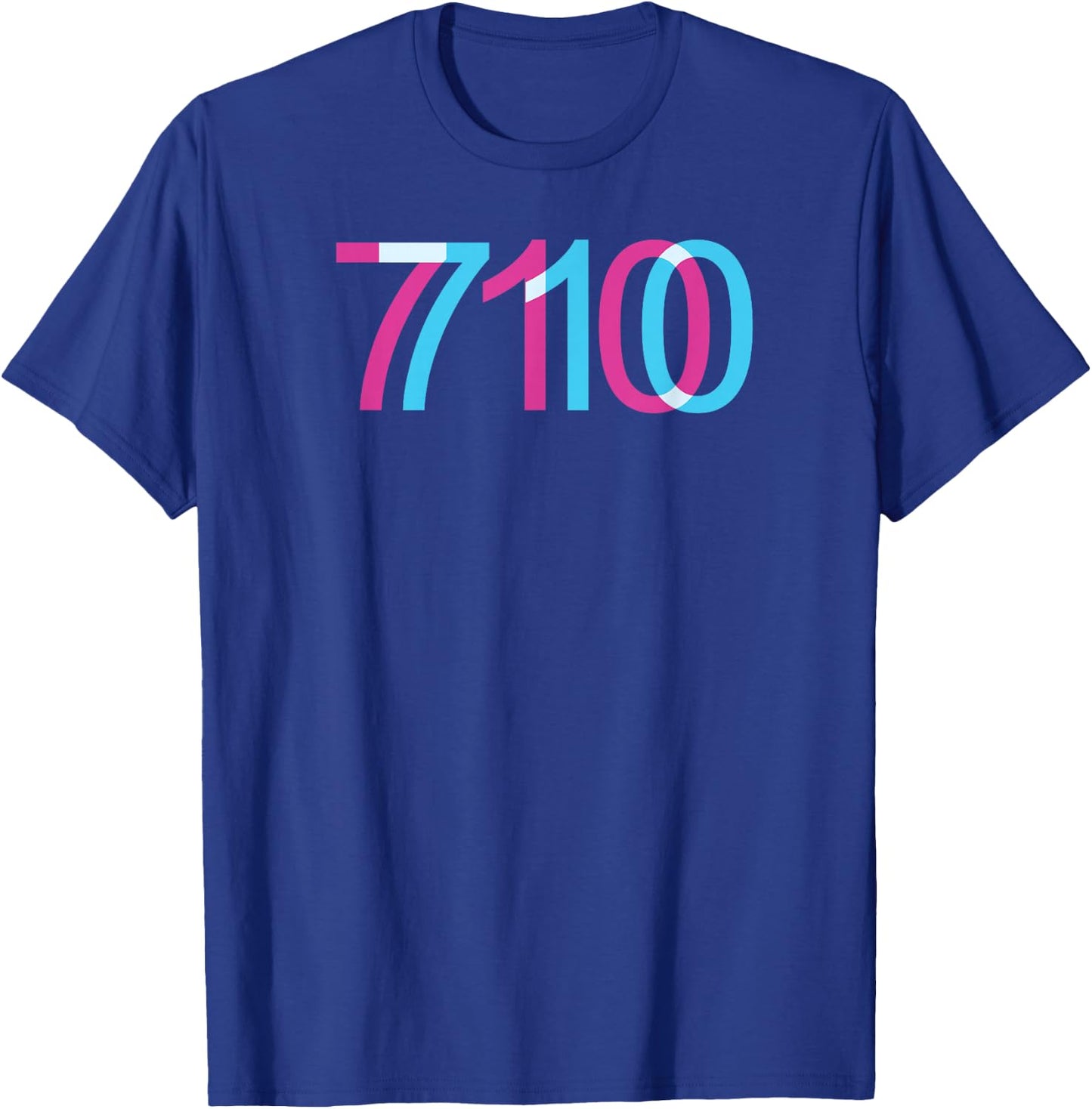 710 Oil Dabbing 420 Trippy Glitch T-Shirt - T-Shirt | Royal