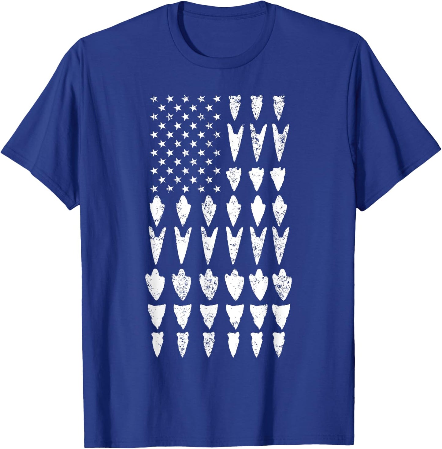 Arrowhead Hunting Collector USA Flag Hunt Hunter Men T-Shirt - T-Shirt | Royal
