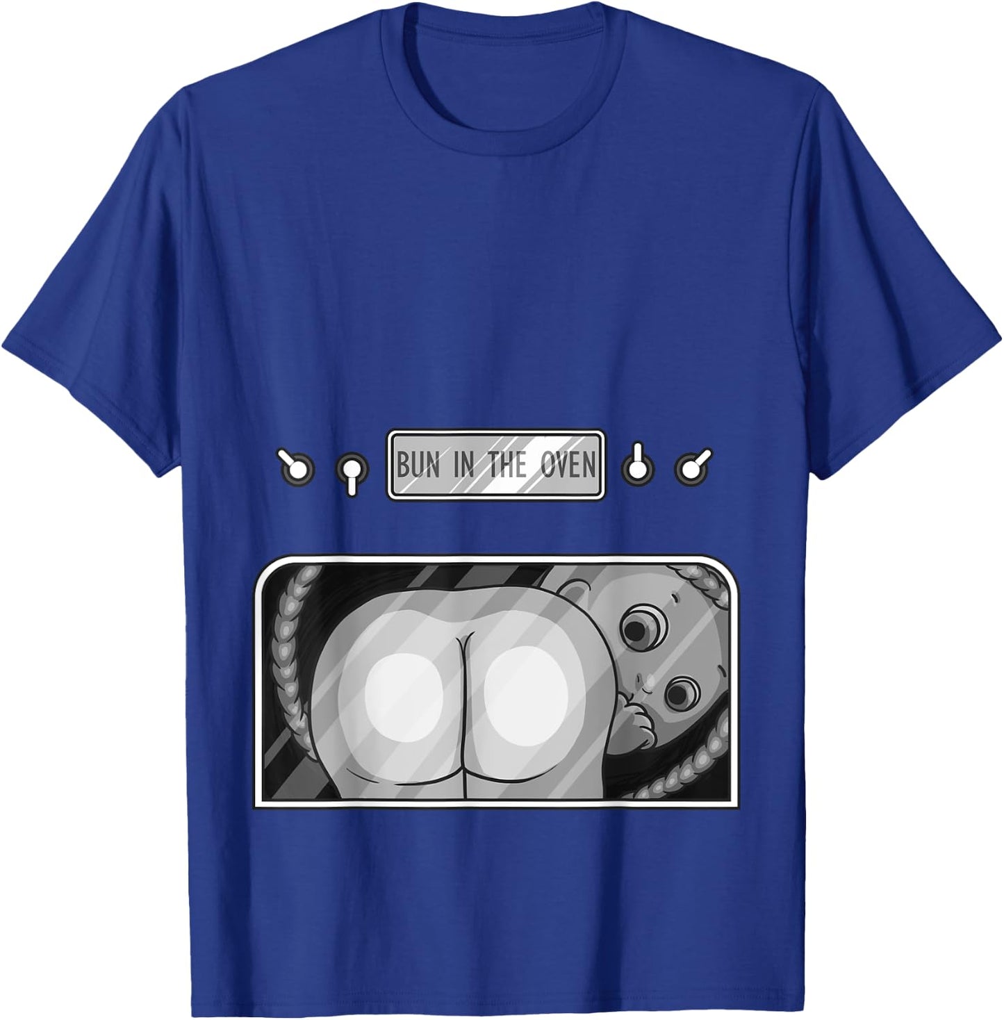 Funny Bun In The Oven Gift | Cute Expecting Pregnant Women T-Shirt - T-Shirt | Royal