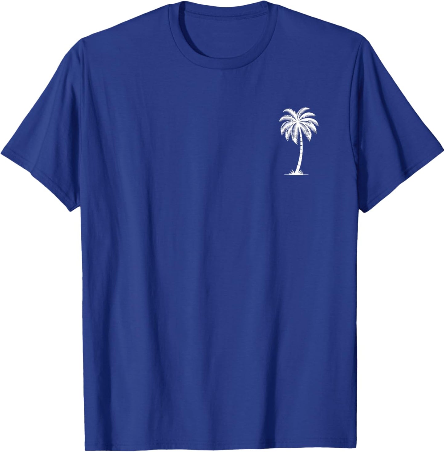 Hawaiian Beach Summer Vacation Women Men Palm Tree T-Shirt - T-Shirt | Royal