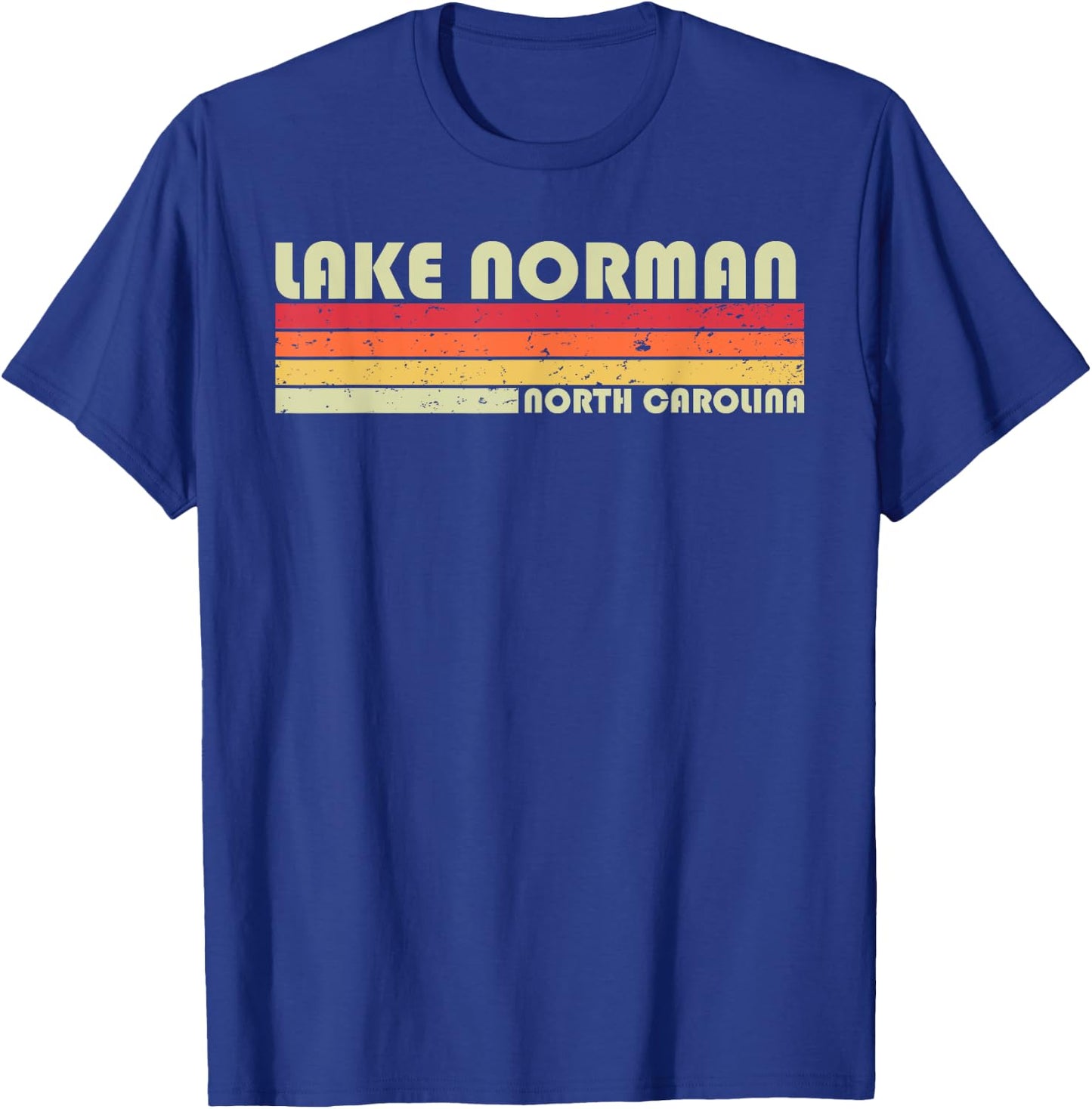 LAKE NORMAN NORTH CAROLINA Funny Fishing Camping Summer Gift T-Shirt - T-Shirt | Royal