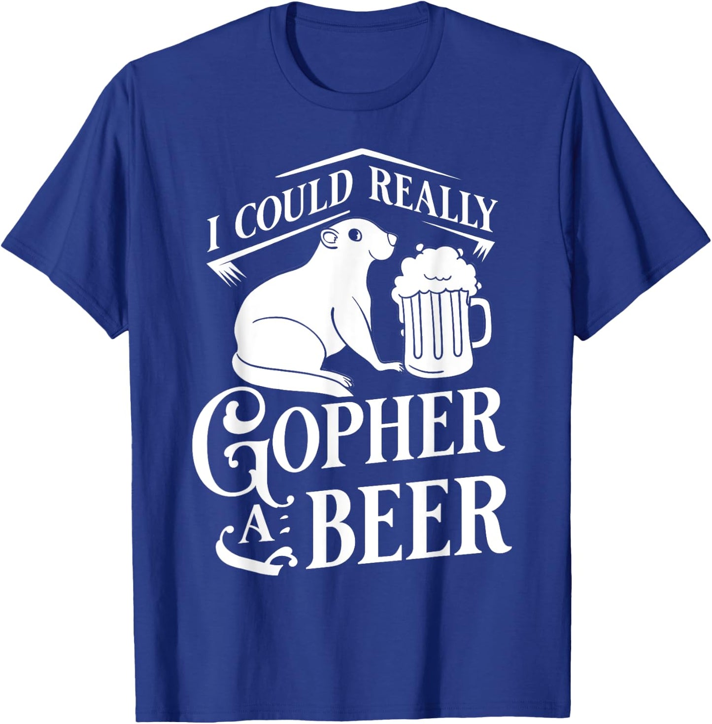 Gopher Hunting Gift Funny Traps Killer T-Shirt - T-Shirt | Royal