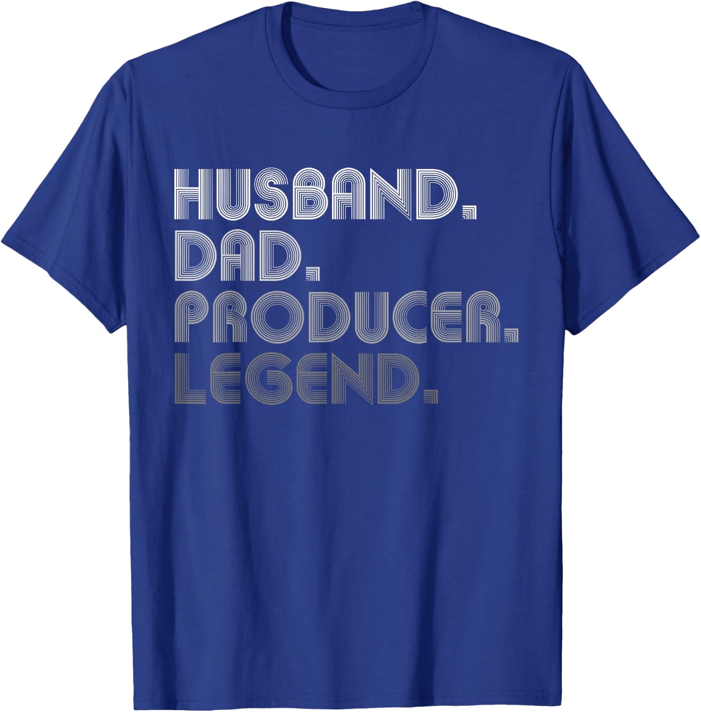 Husband Dad Producer Funny Film Music Production T-Shirt - T-Shirt | Royal