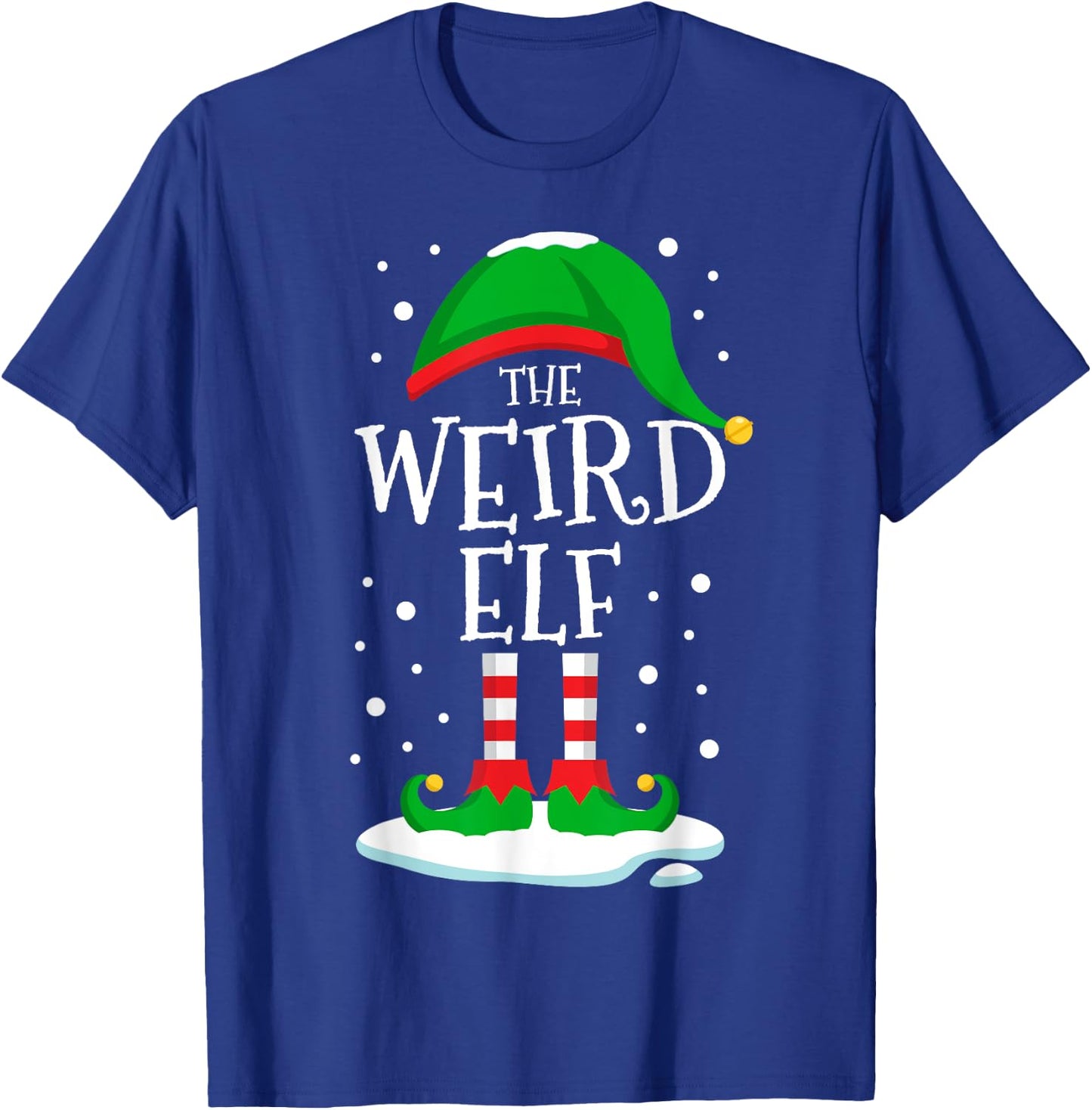 The Weird Elf Christmas Family Matching Xmas Group Funny T-Shirt - T-Shirt | Royal