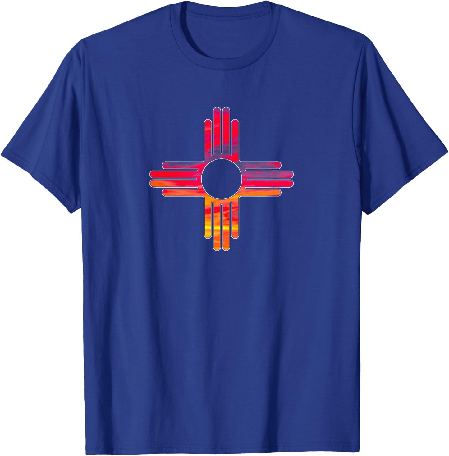 New Mexico State Flag - Retro Zia - Land of Enchantment T-Shirt - T-Shirt | Royal