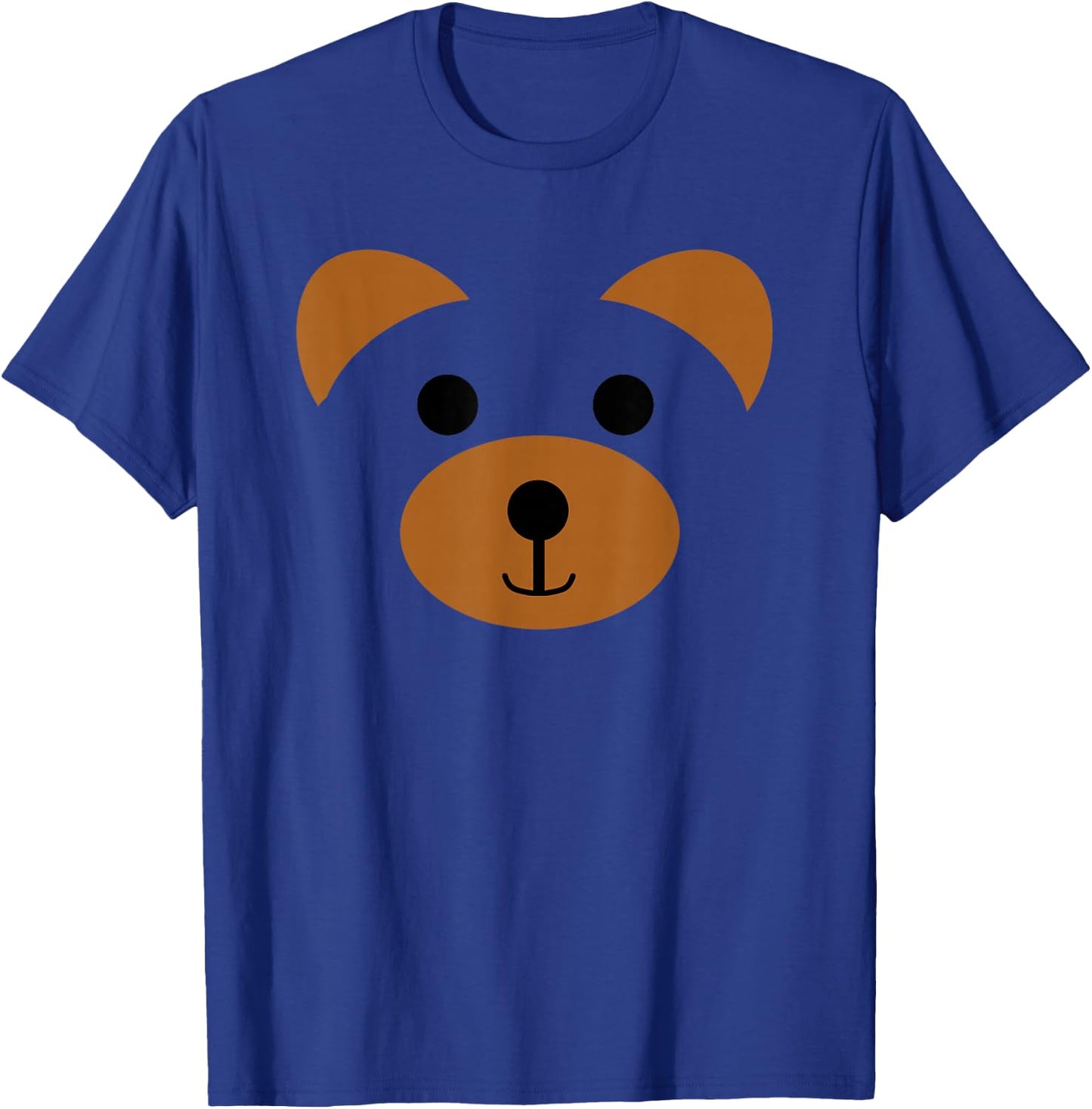 Bear Face Halloween Costume Brown Animal Bear T-Shirt - T-Shirt | Royal