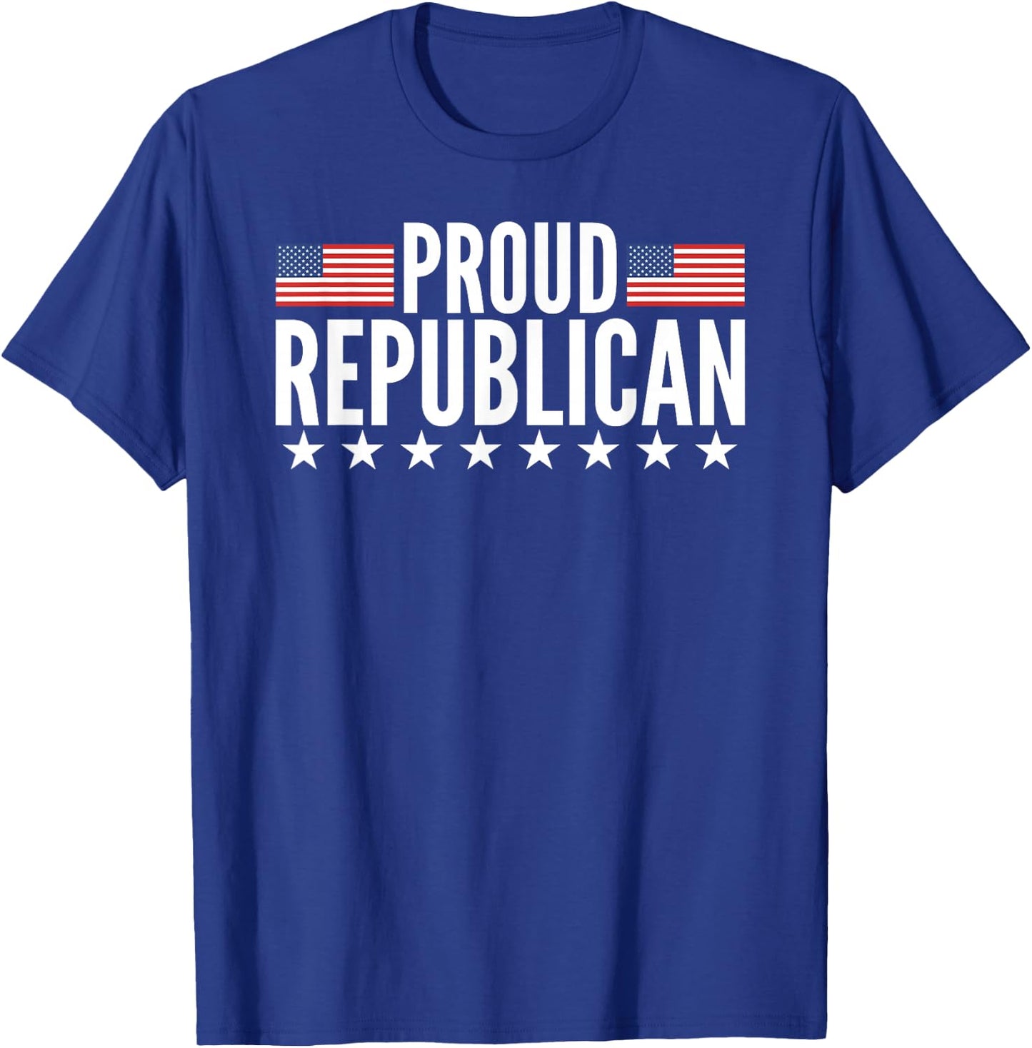 Proud Republican American Flag T-Shirt - T-Shirt | Royal