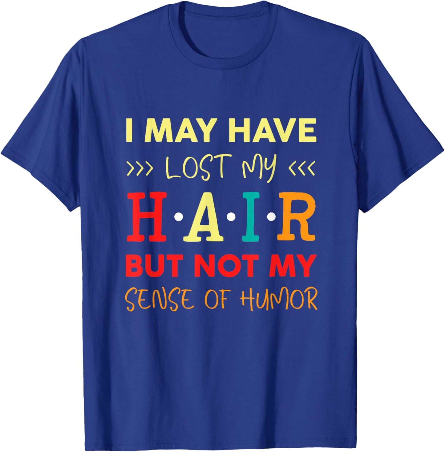 Alopecia Hair Loss Bald Head Bald Head Gift T-Shirt - T-Shirt | Royal