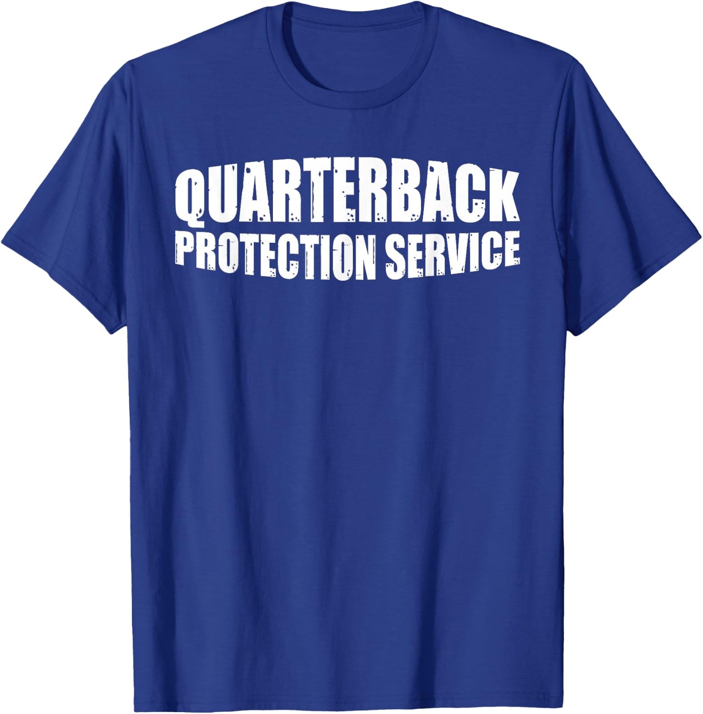 Quarterback Protection Service T-Shirt - T-Shirt | Royal