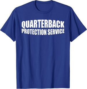 Quarterback Protection Service T-Shirt - T-Shirt | Royal