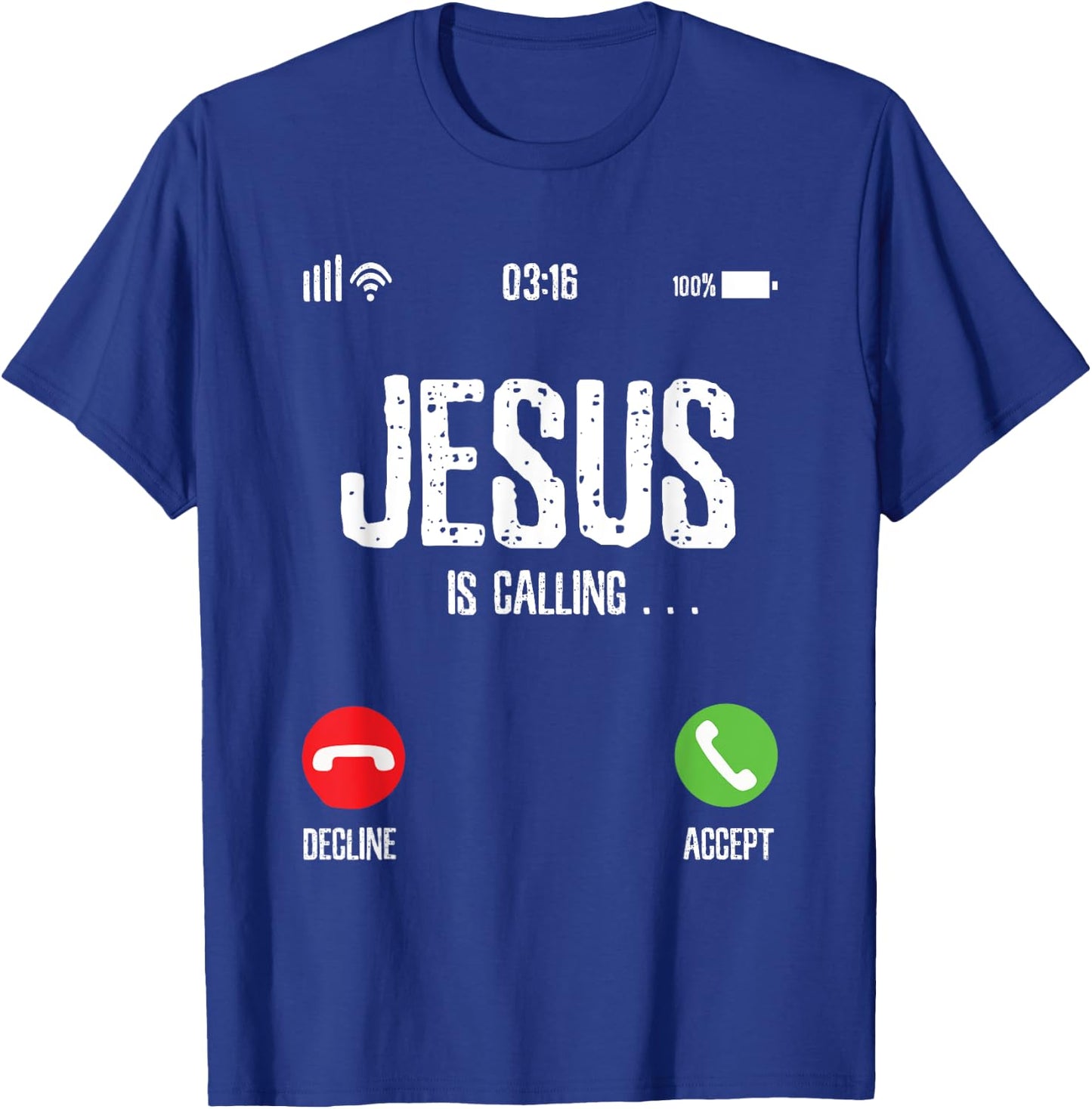 Jesus is Calling T-Shirt - T-Shirt | Royal