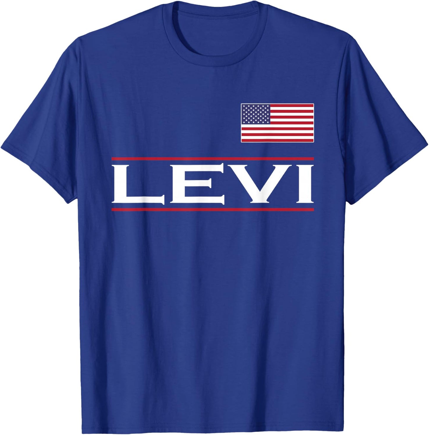 LEVI Personalized Name Funny Birthday Gift T-Shirt - T-Shirt | Royal