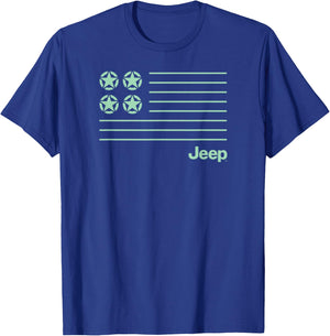 Jeep Modern Flag T-Shirt - T-Shirt | Royal