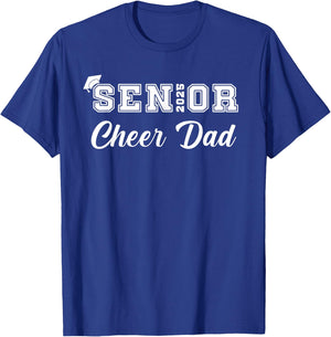 Senior Cheerleader Dad Cheer Class Of 2025 Graduation Men T-Shirt - T-Shirt | Royal