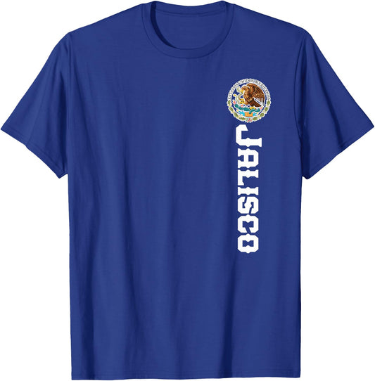 Hecho En Jalisco Estado De Mexico Escudo Eagle Aguila Clothe T-Shirt - T-Shirt | Royal
