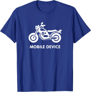 Motorcycle - Mobile device T-Shirt - T-Shirt | Royal