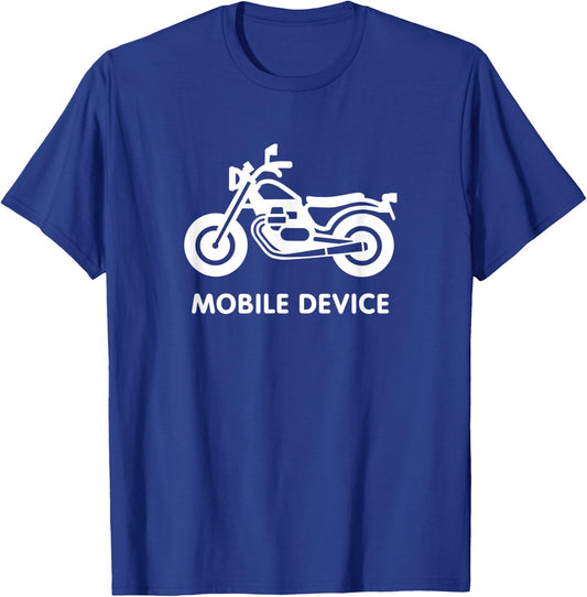 Motorcycle - Mobile device T-Shirt - T-Shirt | Royal