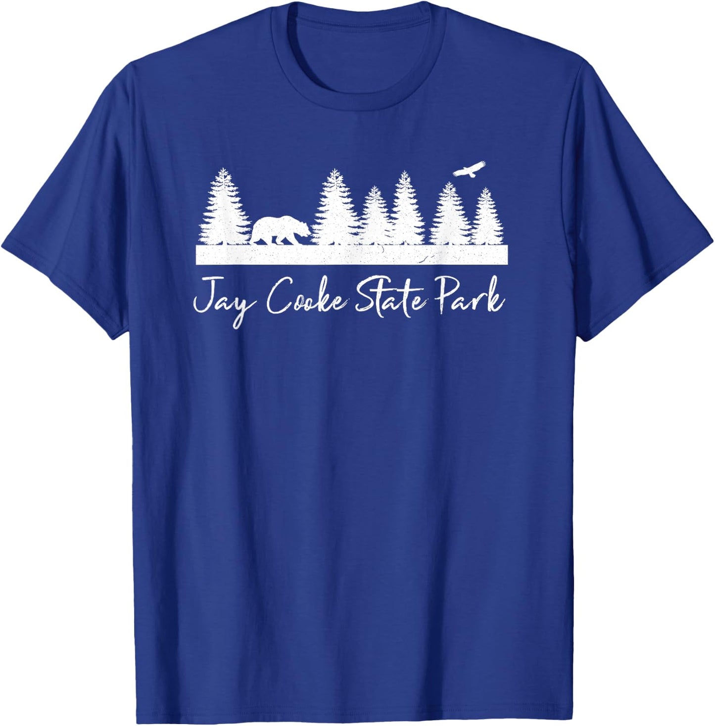 Jay Cooke State Park Rustic Bear Forest Camping Campground T-Shirt - T-Shirt | Royal