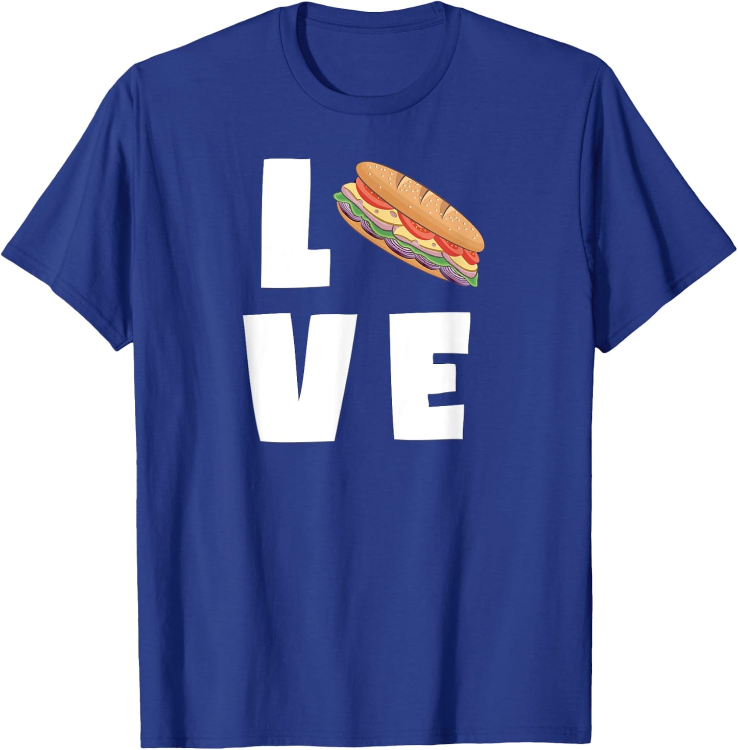I Love Sub Sandwiches Funny Deli Hero Hoagie Food Lover T-Shirt - T-Shirt | Royal