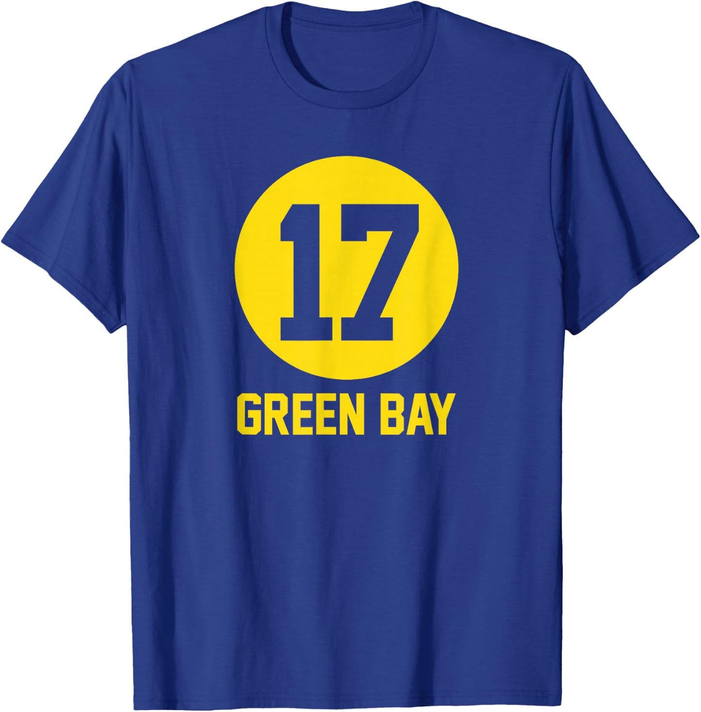 Acme Green Bay Number 17 Jersey T-Shirt - T-Shirt | Royal