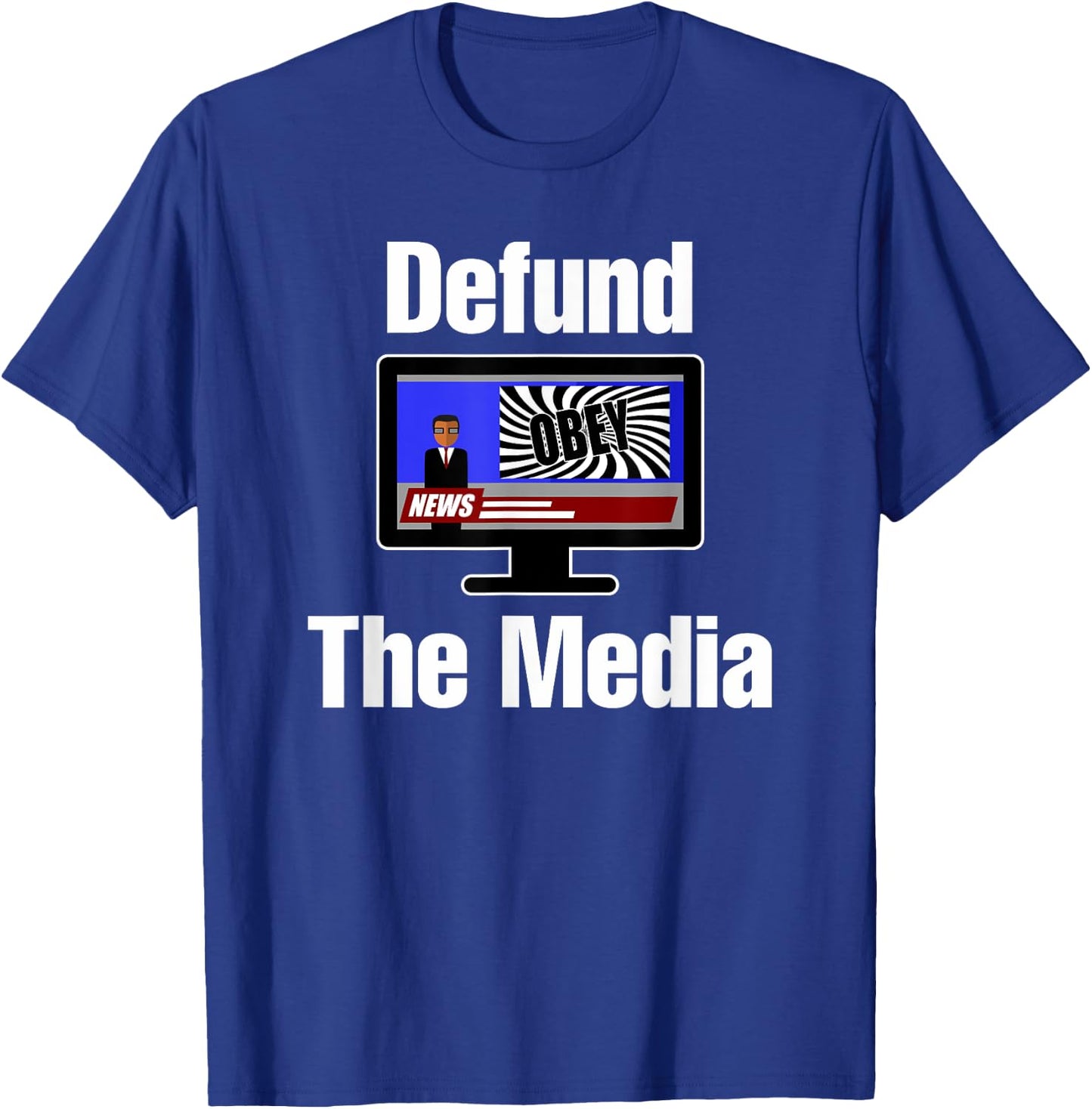 Defund The Media Shirt Fake News Propaganda T-Shirt - T-Shirt | Royal