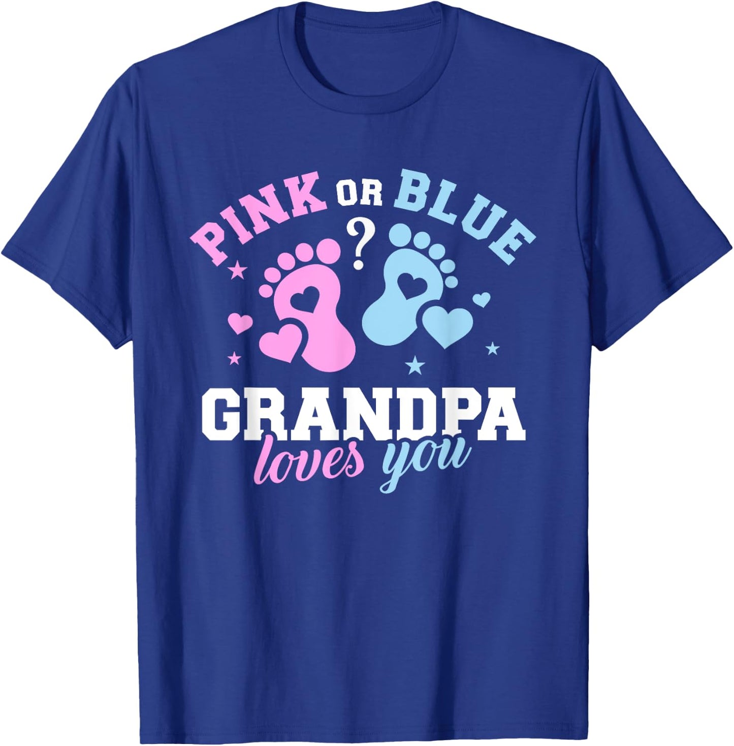 Gender reveal grandpa T-Shirt - T-Shirt | Royal