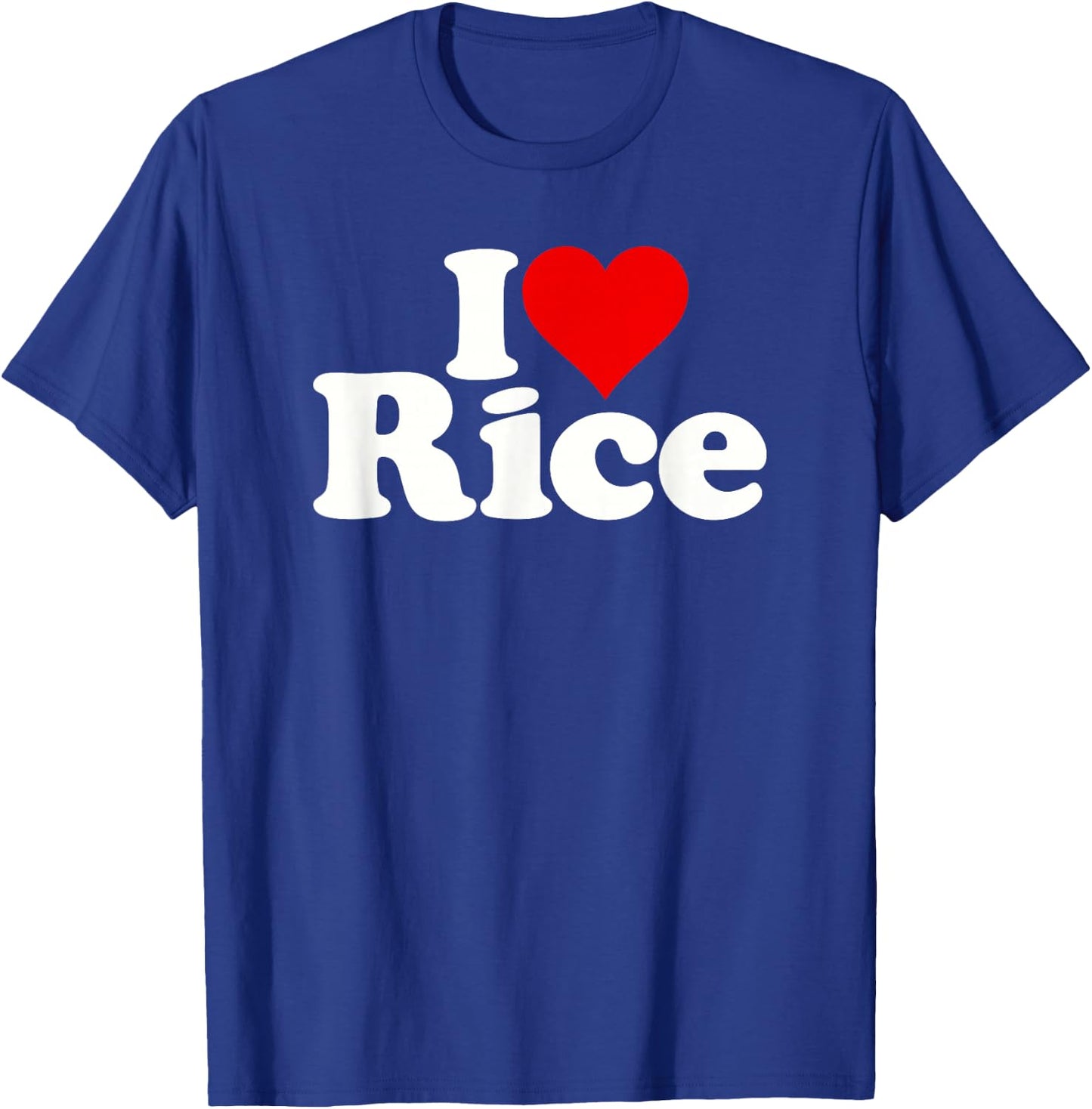 I Love Heart Rice T-Shirt - T-Shirt | Royal