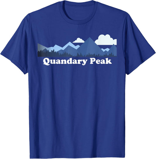 Quandary Peak Bagger Colorado Rocky Mountains CO Climbing T-Shirt - T-Shirt | Royal
