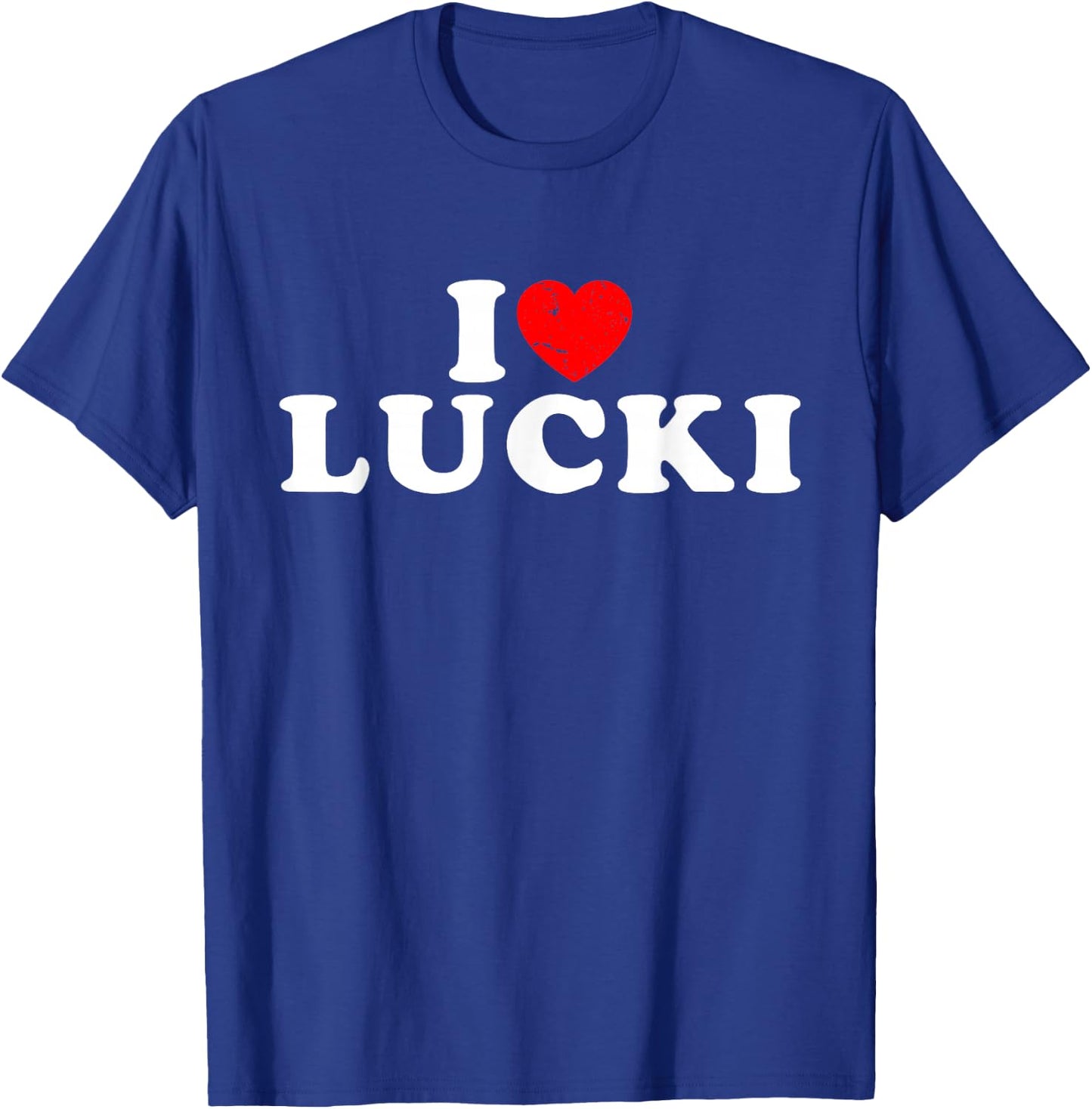 I Love Lucki I Heart Lucki - Red Heart T-Shirt - T-Shirt | Royal