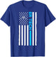 ER Technician US Flag Emergency Room Tech T-Shirt - T-Shirt | Royal