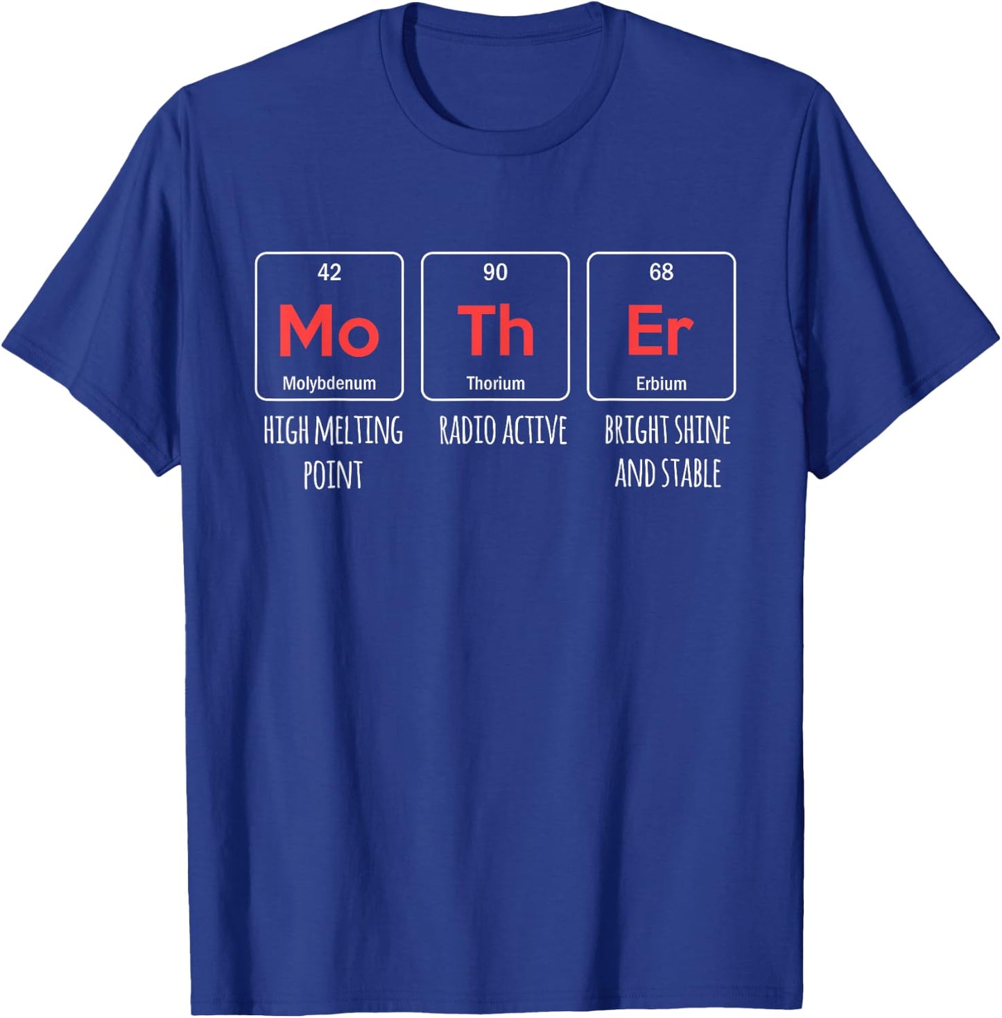 Elements of a Mother Periodic Table Mother's Day Funny Women T-Shirt - T-Shirt | Royal