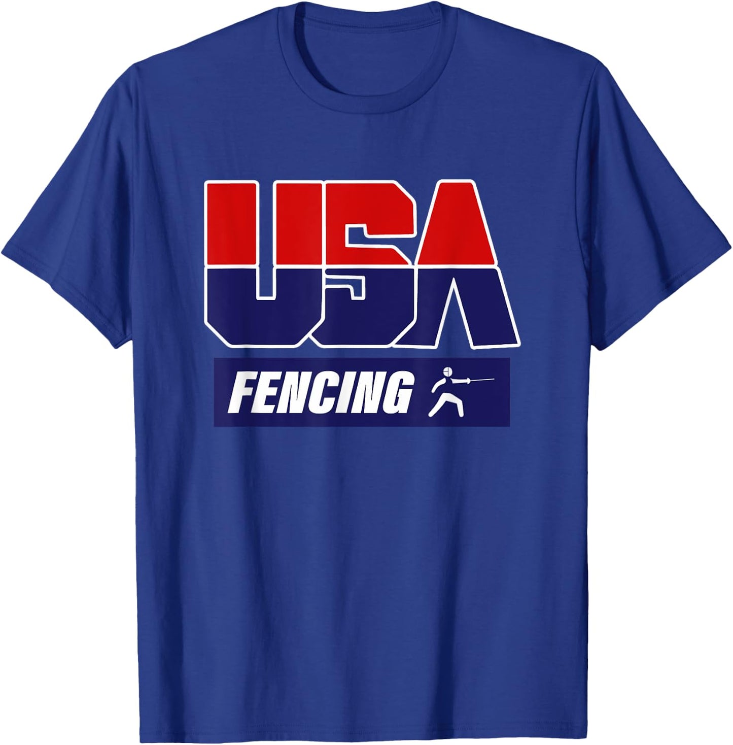 Fencing 2021 USA Team T-Shirt - T-Shirt | Royal