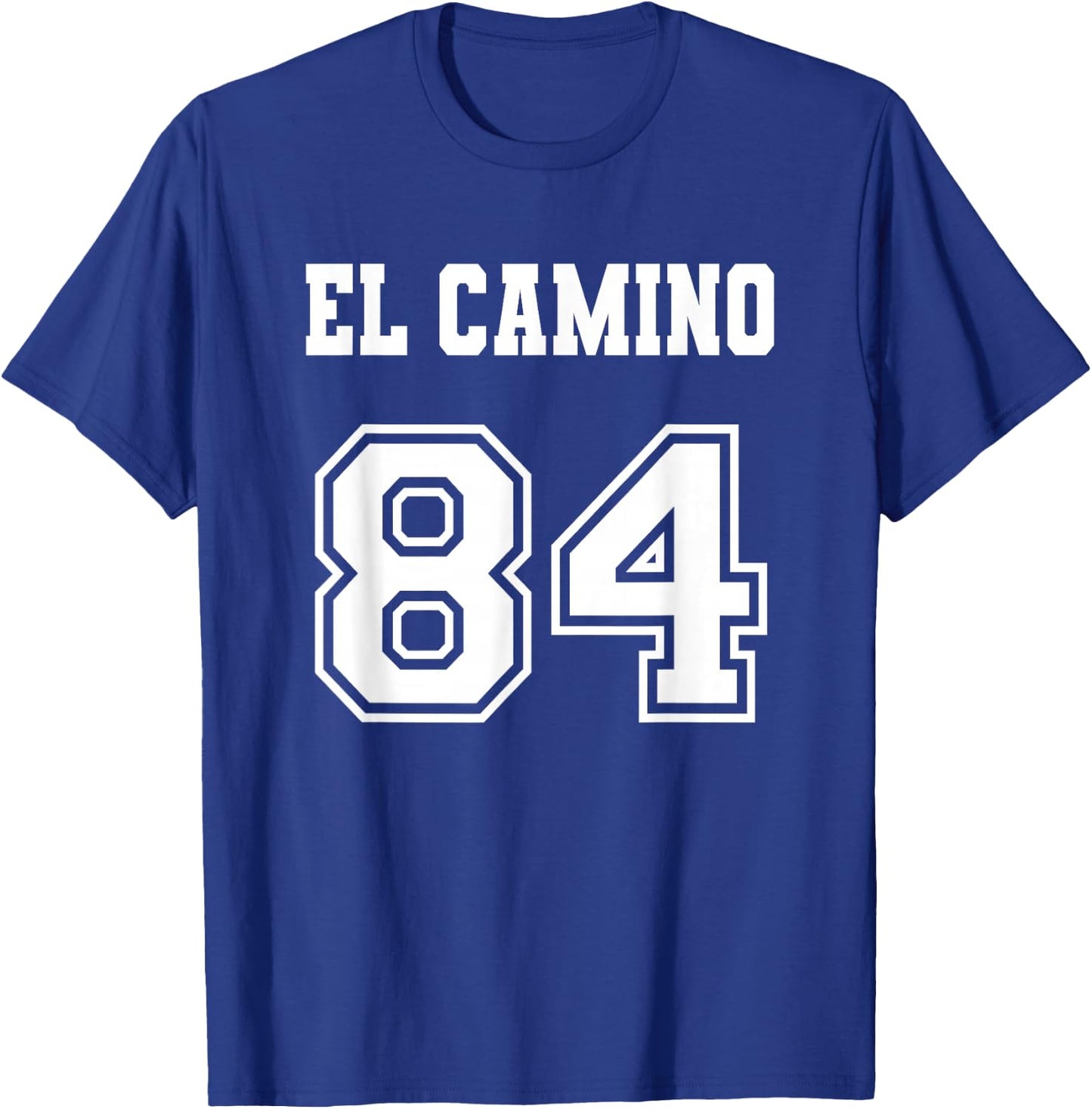 Jersey Style El Camino 84 1984 Old School Muscle Car Pickup T-Shirt - T-Shirt | Royal