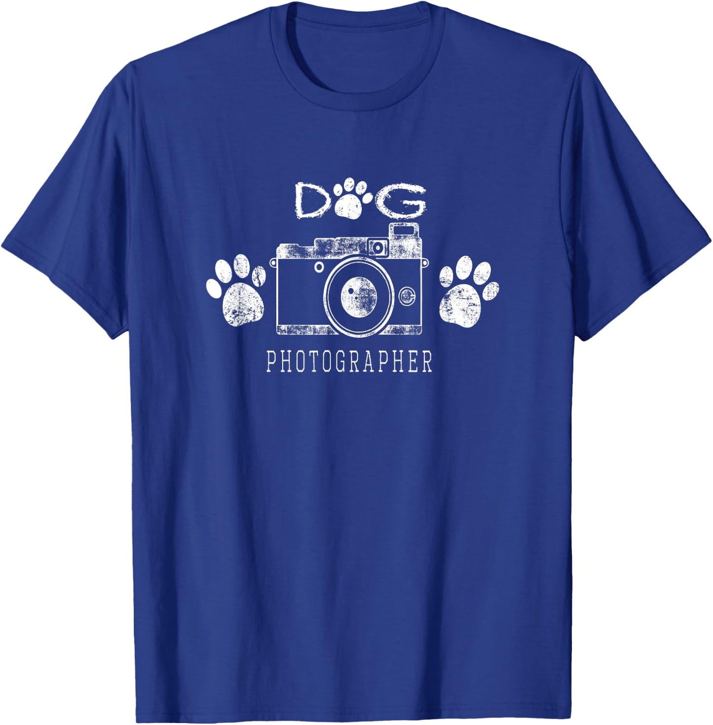 Funny vintage style Dog Photographer shirt T-Shirt - T-Shirt | Royal