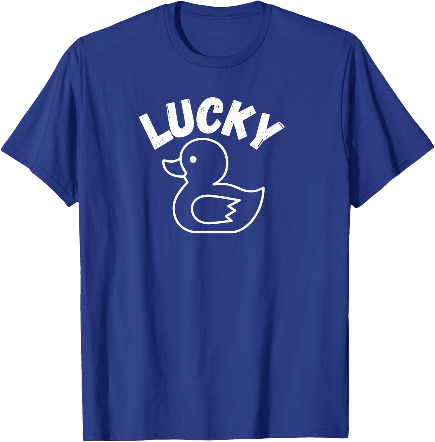 Lucky Duck Graphic Short Sleeve , Women, and Kids T-Shirt - T-Shirt | Royal