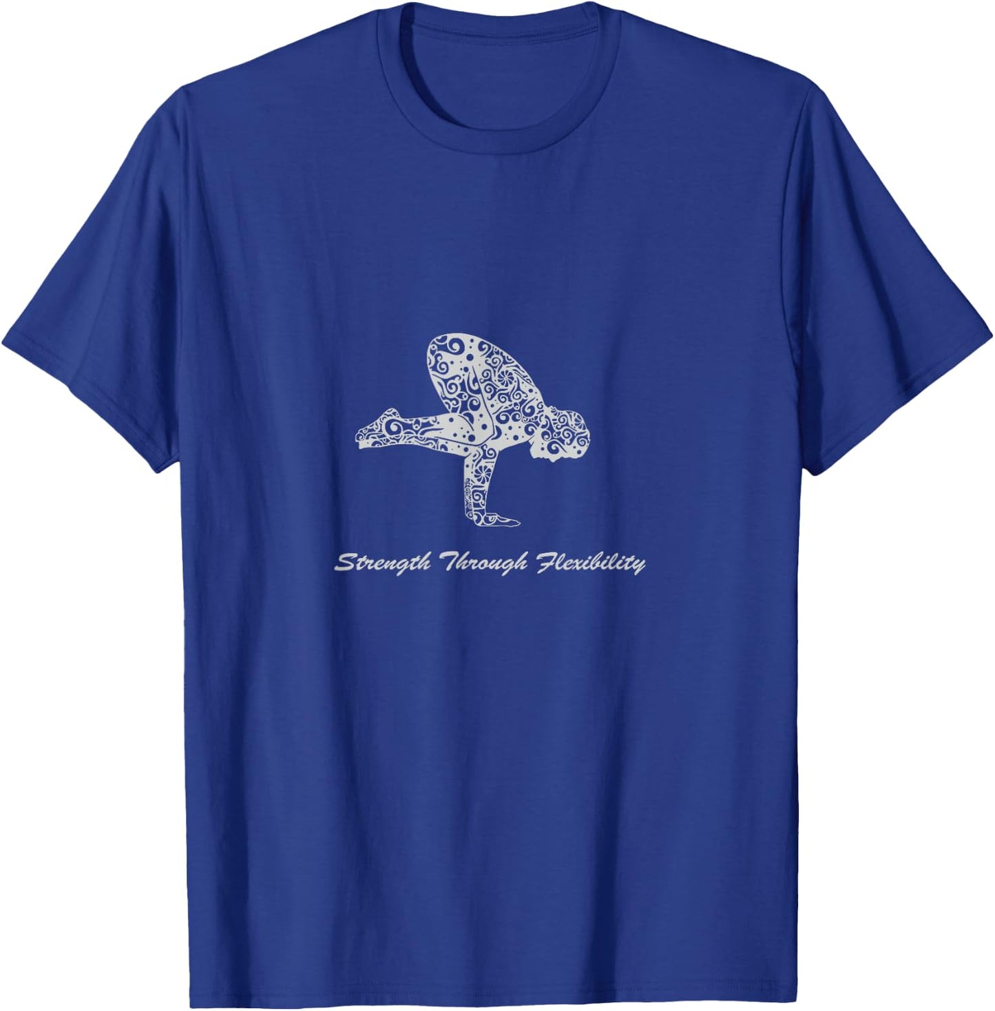 STF Yoga Crow Pose Fitness Calisthenics Mandala T-Shirt - T-Shirt | Royal