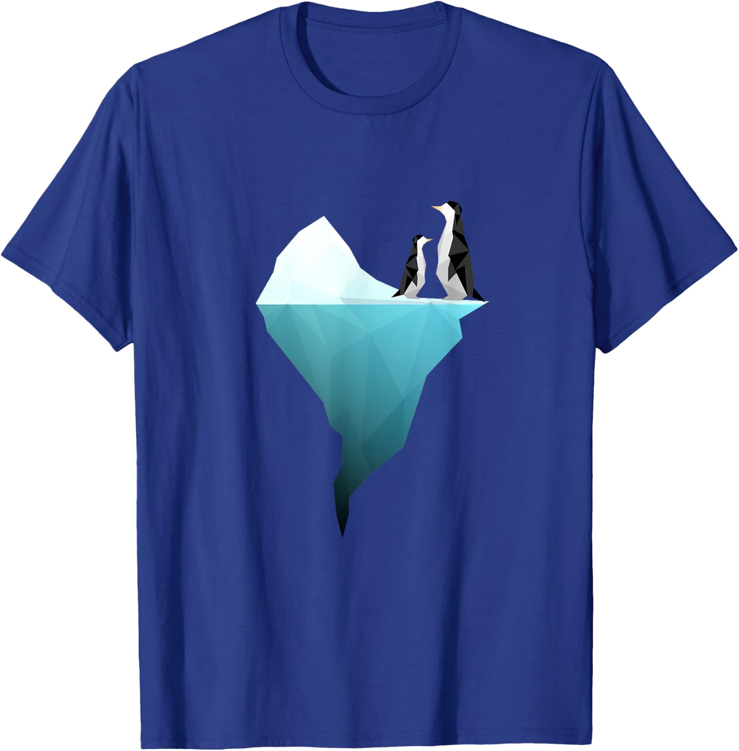 Unique geometric penguins Graphic - friend/men/women T-Shirt - T-Shirt | Royal