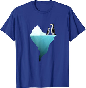 Unique geometric penguins Graphic - friend/men/women T-Shirt - T-Shirt | Royal