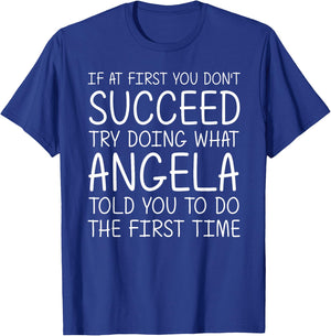 ANGELA Gift Name Personalized Birthday Funny Christmas Joke T-Shirt - T-Shirt | Royal