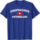 Jungfraujoch Switzerland - Swiss Flag T-Shirt - T-Shirt | Royal