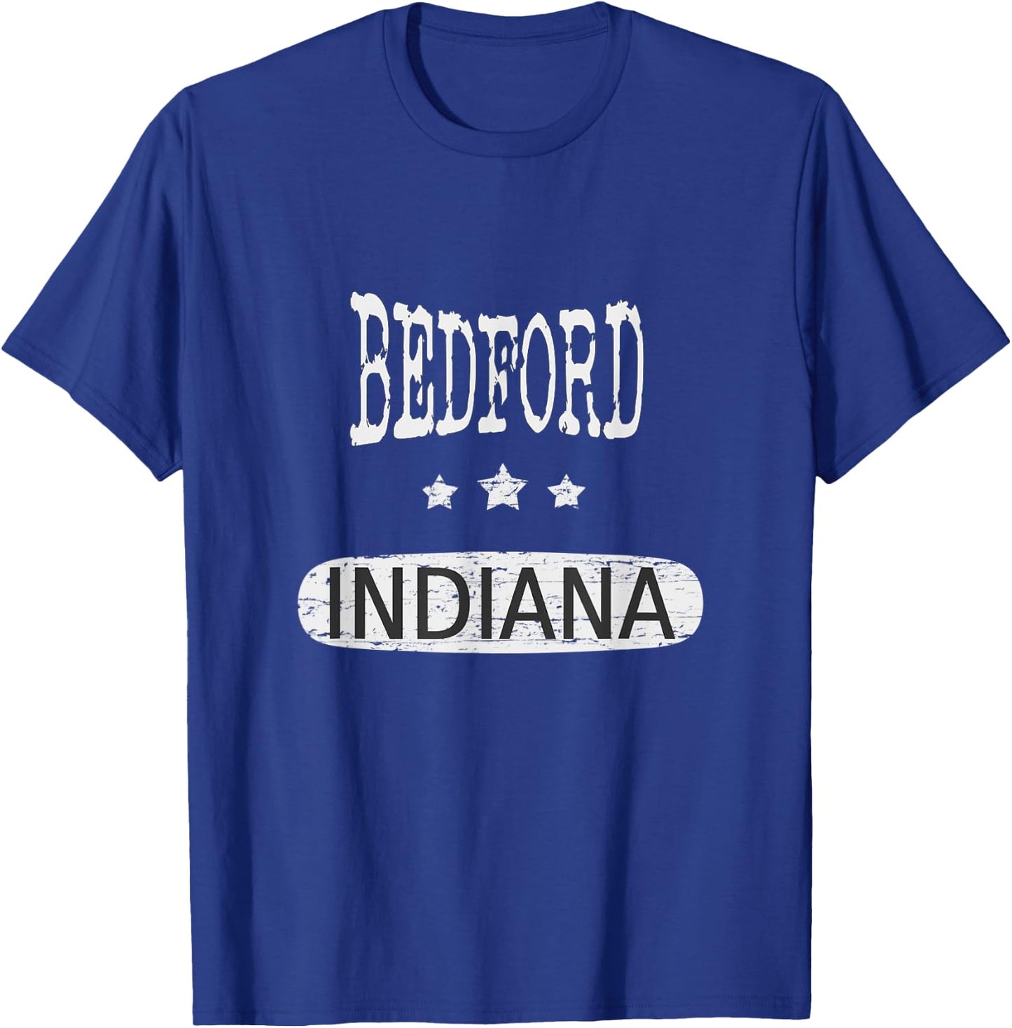 Vintage Bedford Indiana T-Shirt - T-Shirt | Royal