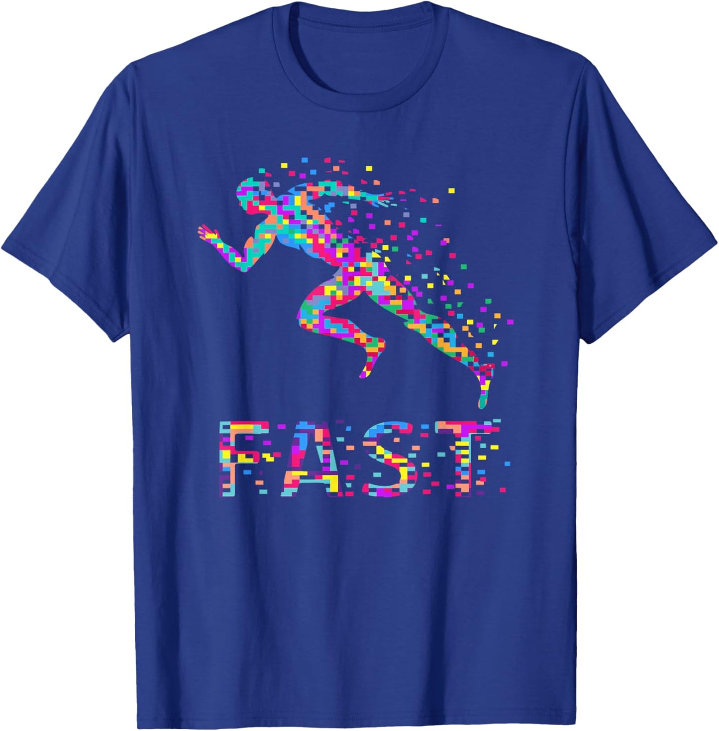 Fast Runner Running Fast Sport Of Sprinting Fast T-Shirt - T-Shirt | Royal