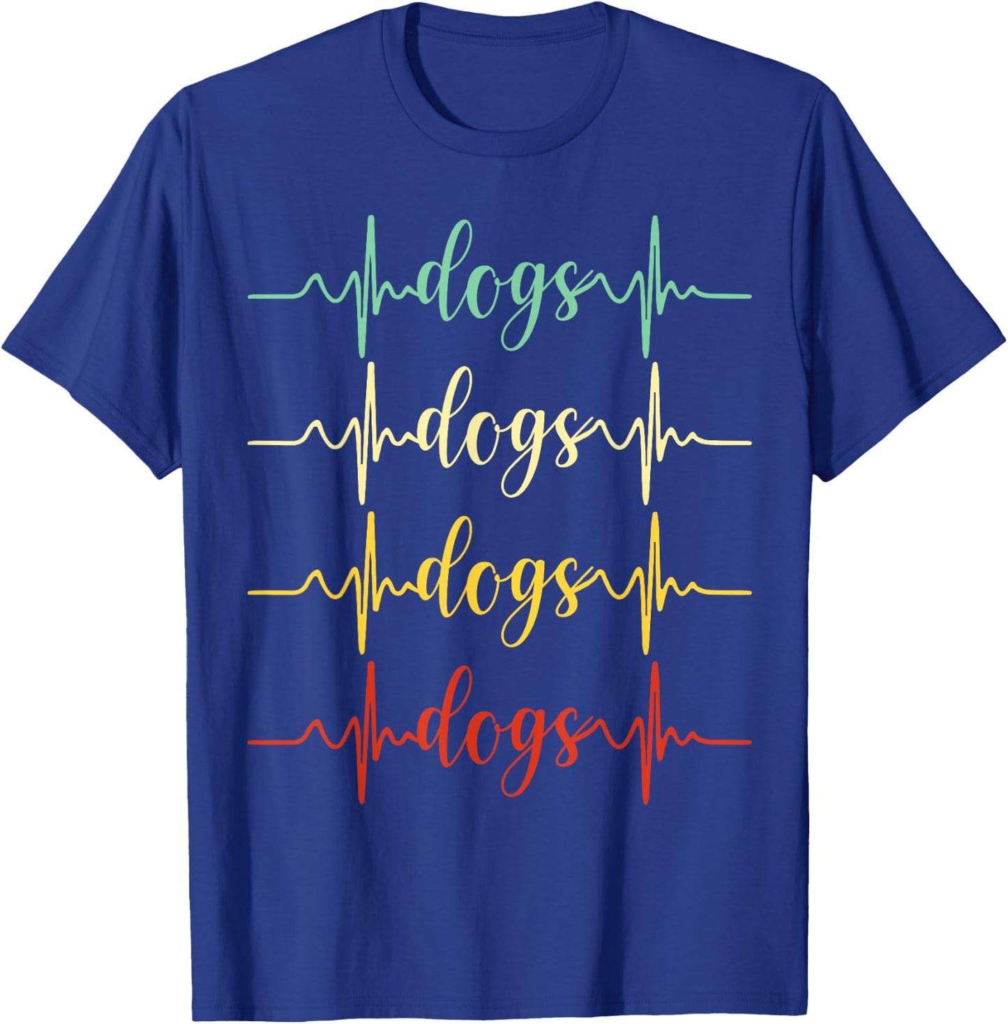 Vintage Dog Shirt Trendy Cute Dog Paw Puppy Dog Love Apparel Women Kids T-Shirt - T-Shirt | Royal