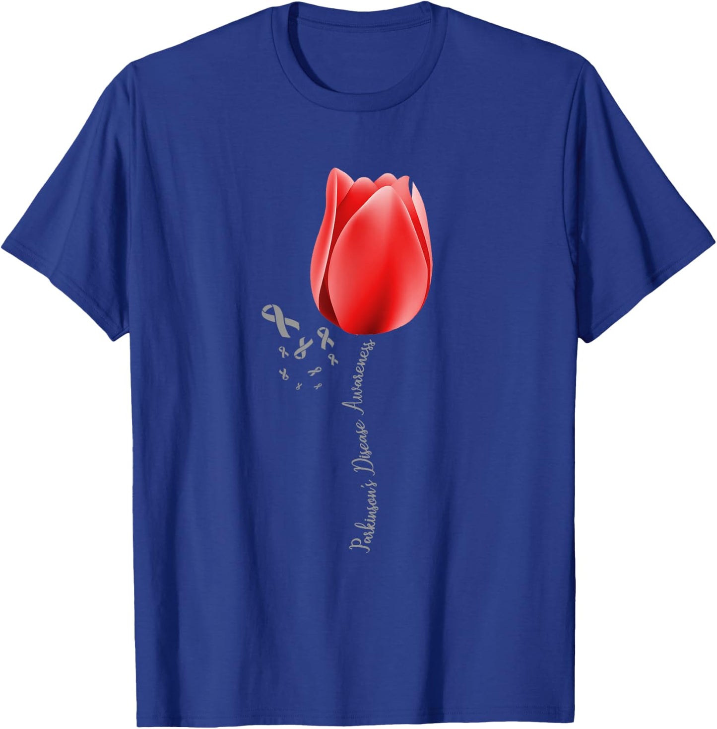 Parkinson Disease Awareness Tulip April Month Pretty T-Shirt - T-Shirt | Royal