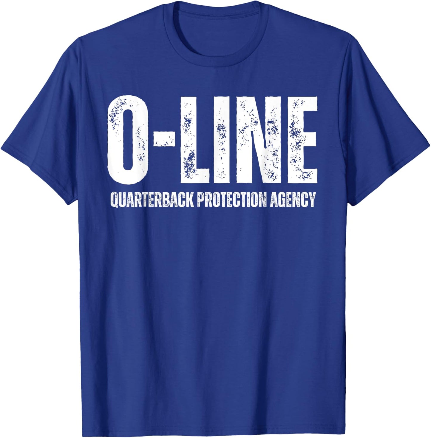 O-Line Quarterback Protection Agency Football Offensive Line T-Shirt - T-Shirt | Royal