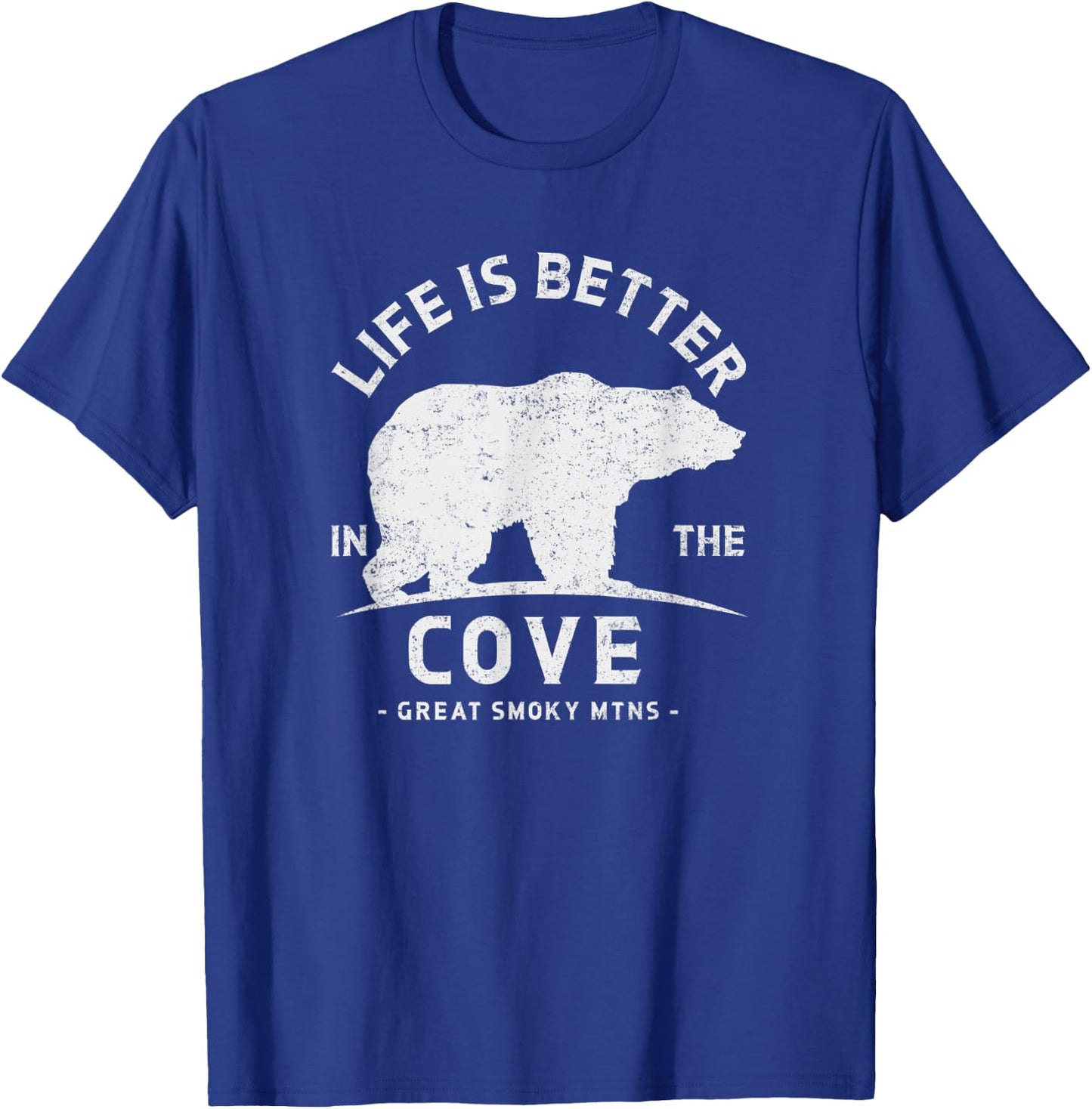 Life is Better in Cades Cove Great Smoky Mountains T-Shirt - T-Shirt | Royal