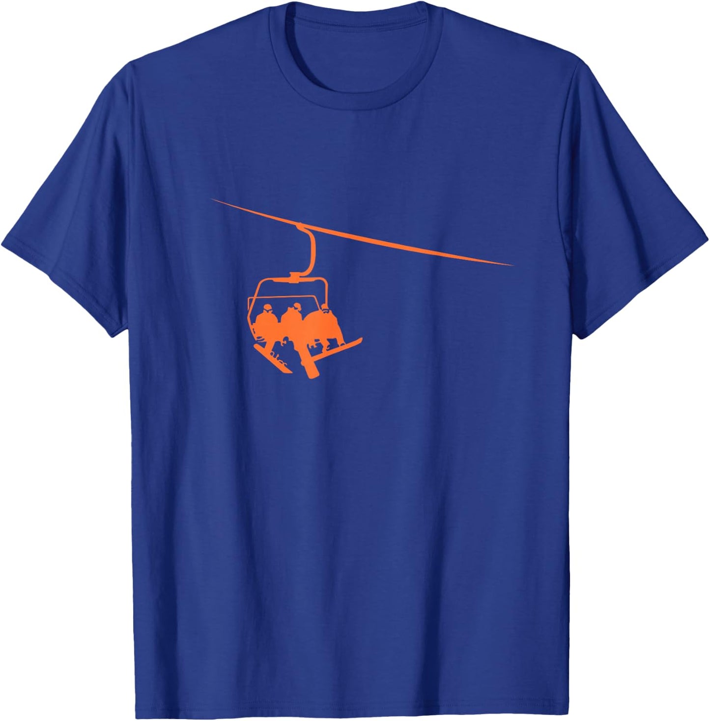 Snowboard Lift Boarding Relaxing in Lift Ski Winter Sport T-Shirt - T-Shirt | Royal
