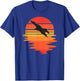 Retro Eagle - Cool Water Sunset large Bird Lovers T-Shirt - T-Shirt | Royal