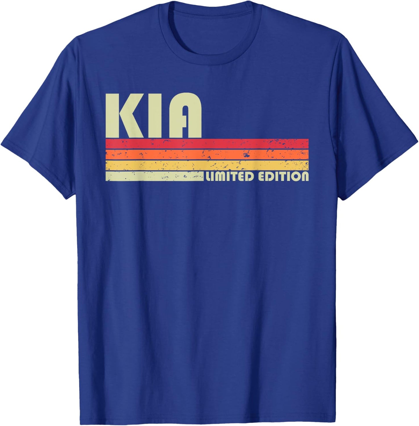 KIA Name Personalized Retro Vintage 80s 90s Birthday T-Shirt - T-Shirt | Royal
