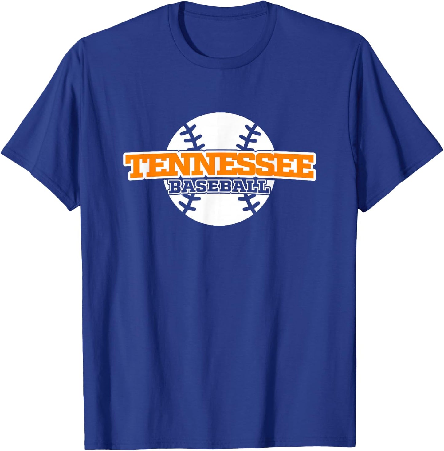 Tennessee Baseball Block Font T-Shirt - T-Shirt | Royal